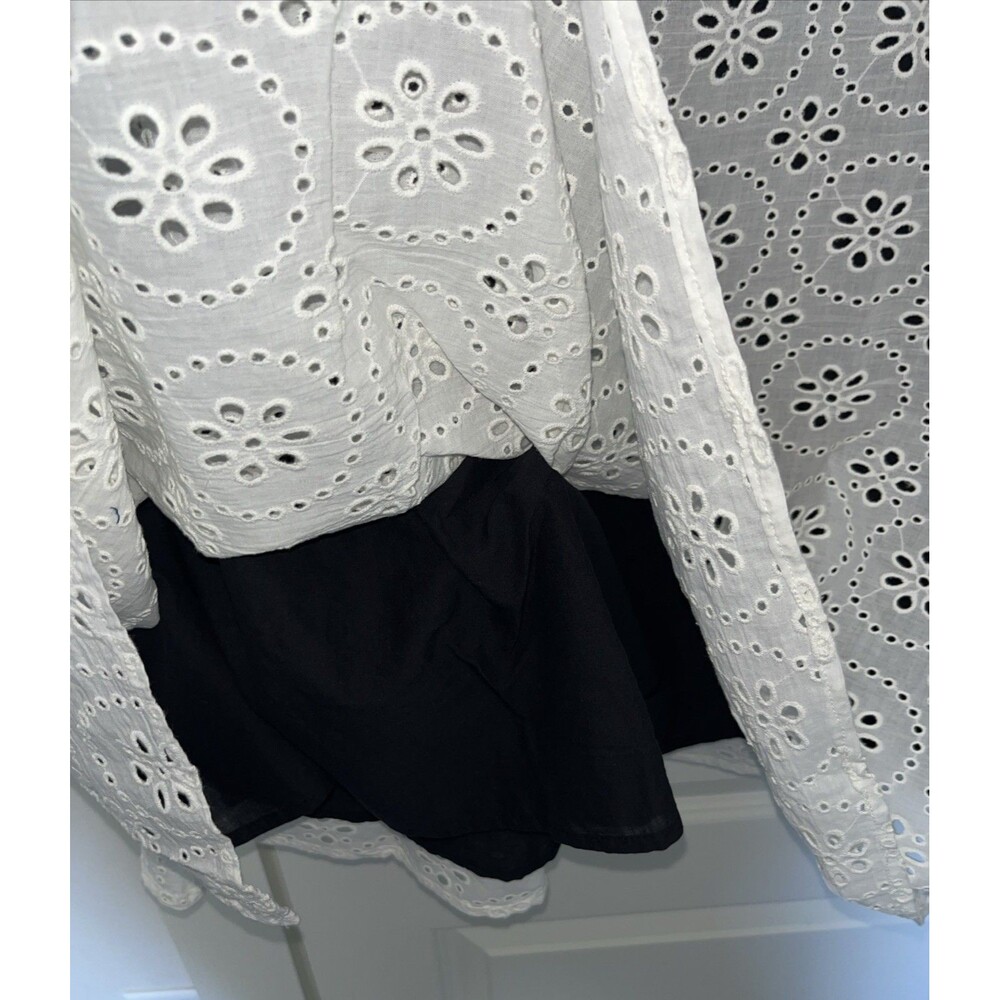 Pari Passu White Eyelet Maxi Skirt Plus Size 14 Cottagecore Lace Luxury NWOT - Picture 4 of 11